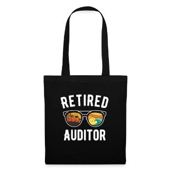 Vacances à la plage de l’auditeur à la retraite - Sac en tissu - noir - Devant