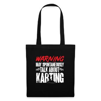 Go Kart Racing Karting Karting - Tote Bag - black - Front