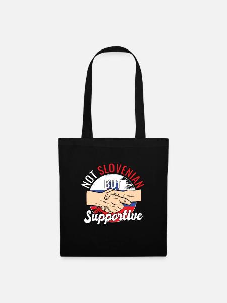 Pas slovène mais un voyageur de campagne solidaire - Sac en tissu - noir