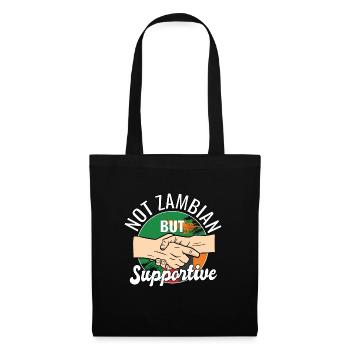 Pas zambien mais un voyageur de campagne solidaire - Sac en tissu - noir - Devant