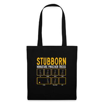 Miniature Pinscher Rehpinscher Min Pin Dog - Tote Bag - black - Front