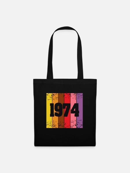 Jahr 1974 - Stoffbeutel - Schwarz