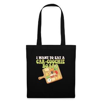 Funny Charcuterie Humor I Want To Eat A - Tote Bag - black - Front
