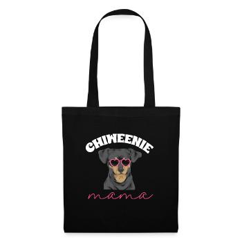Chiweenie Chien - Sac en tissu - noir - Devant