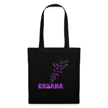Oksana - Stoffbeutel - Schwarz - Vorne