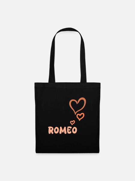 Vorname Romeo - Stoffbeutel - Schwarz
