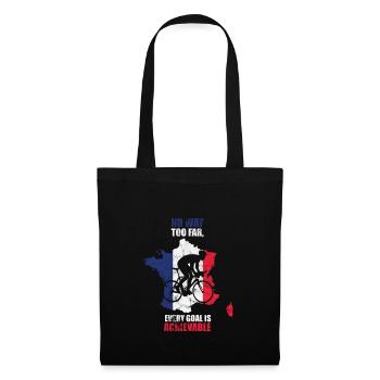 Road bike cycling France - Tote Bag - black - Front