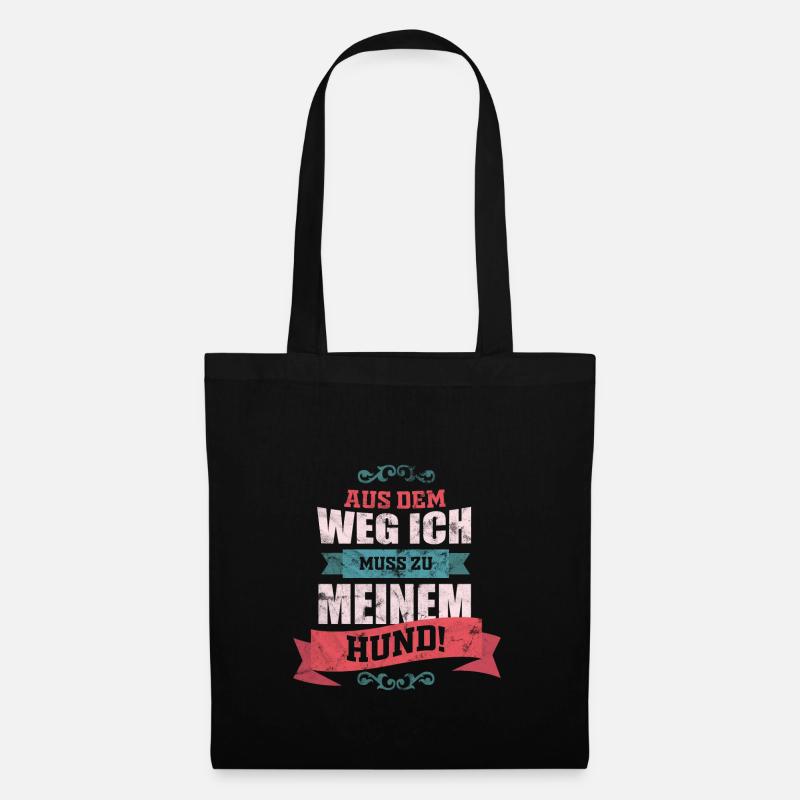 Hund Hundeliebe - Stoffbeutel - Schwarz