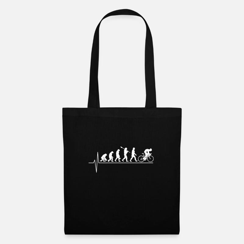 Bicycle evolution - Tote Bag - black