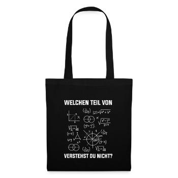 Mathematik Geometrie - Stoffbeutel - Schwarz - Vorne