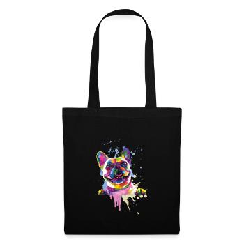 French Bulldog Bright Colors Gift - Tote Bag - black - Front