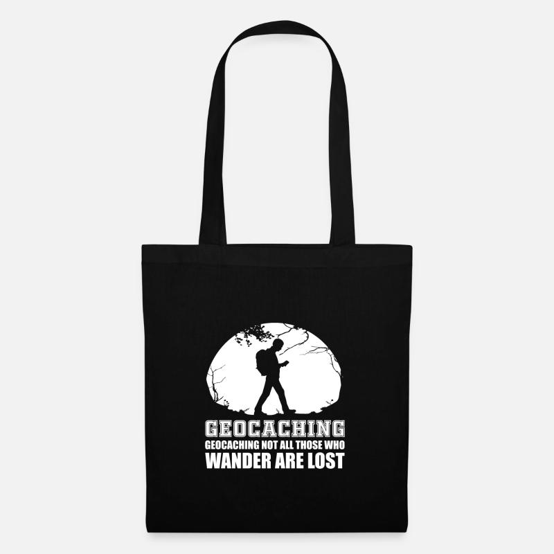 Geocaching - Stoffbeutel - Schwarz