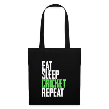 Cricket cricketer - Tote Bag - black - Front