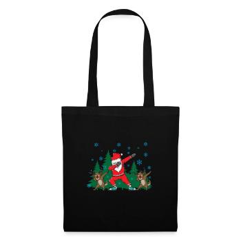 Funny Santa Claus Gift Idea Reindeer Dab - Tote Bag - black - Front