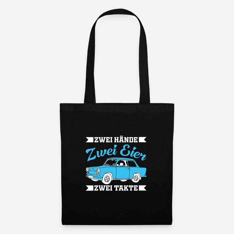  DDR Ostdeutschland Auto Trabbi Geschenk - Stoffbeutel - Schwarz