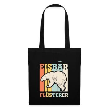 Eisbär Flüsterer - Stoffbeutel - Schwarz - Vorne