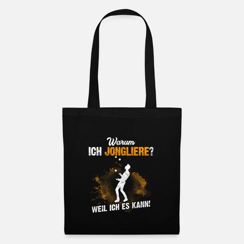 Jongleur Artistik Zirkus Geschenk - Stoffbeutel - Schwarz