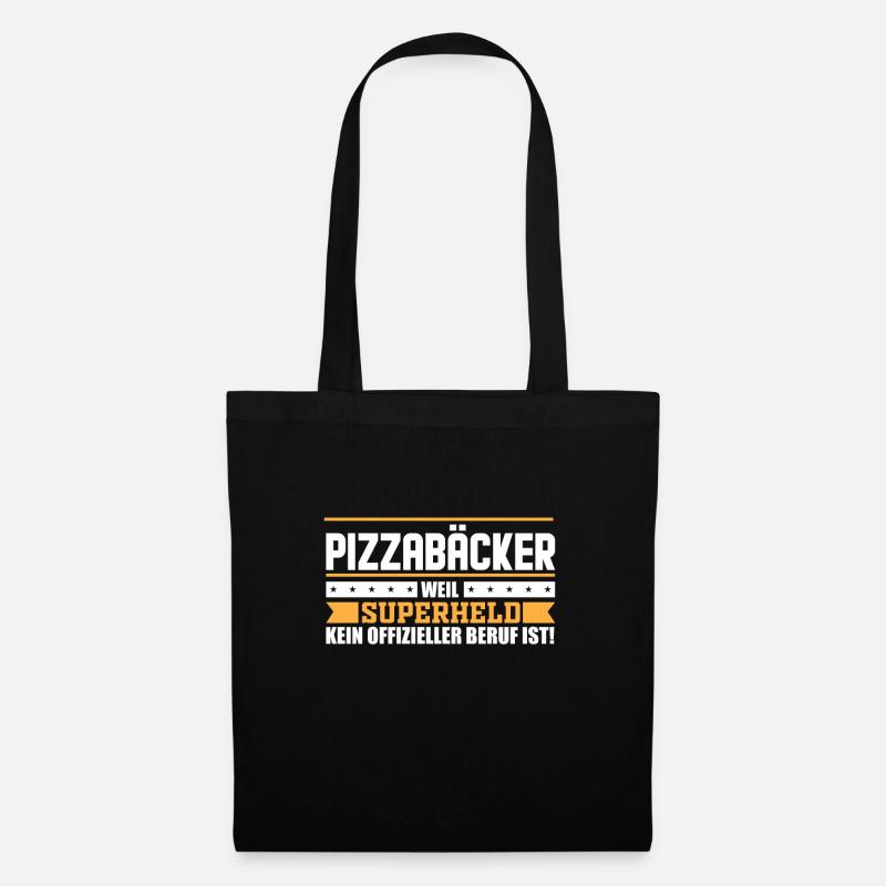Pizzabäcker - Stoffbeutel - Schwarz