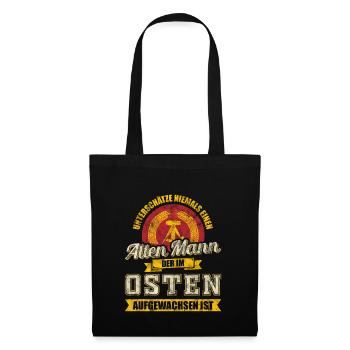Osten Ossi Mann Männer Geschenk - Stoffbeutel - Schwarz - Vorne