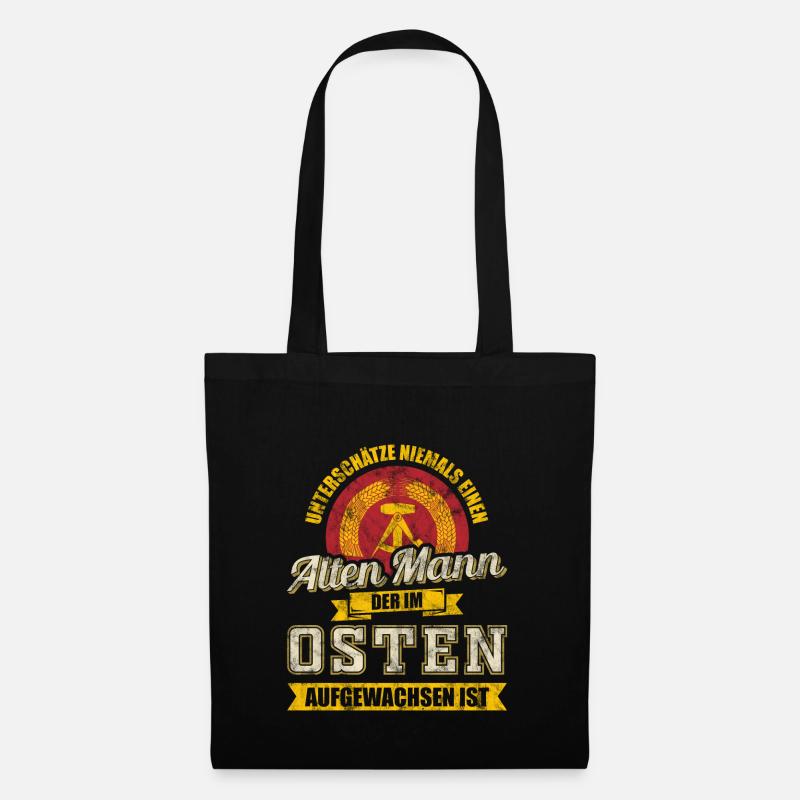 Osten Ossi Mann Männer Geschenk - Stoffbeutel - Schwarz