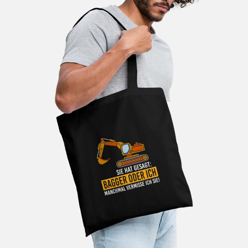 Bagger oder ich Stoffbeutel