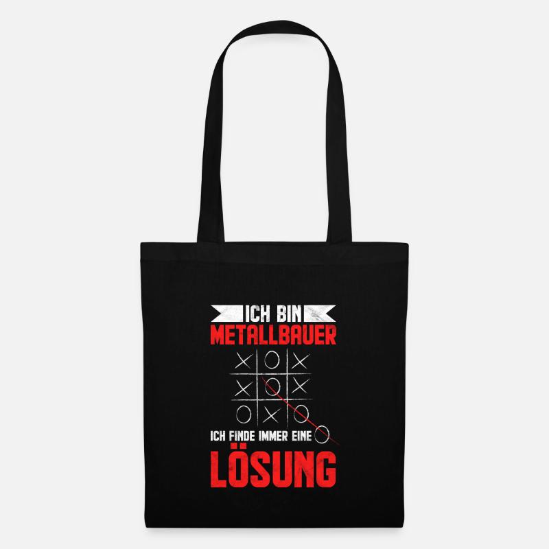 Metallbauer Metaller Metallbau Handwerker Geschenk - Stoffbeutel - Schwarz
