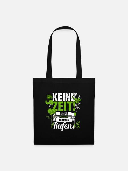 Floristin Blumen Floristik Spruch Geschenkidee - Stoffbeutel - Schwarz