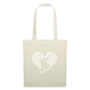Coeur et danseur de Ska - garçon grossier de musique de ska - Sac en tissu - nature - Devant
