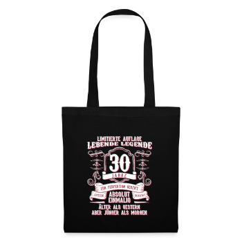30 Birthday Funny Gift Idea - Tote Bag - black - Front
