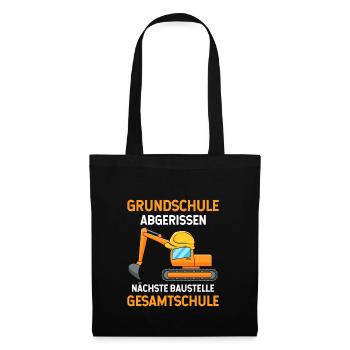 Grundschulabschluss Gesamtschule 5 Klasse - Stoffbeutel - Schwarz - Vorne