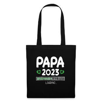 Papa 2023 Chargement - Sac en tissu - noir - Devant