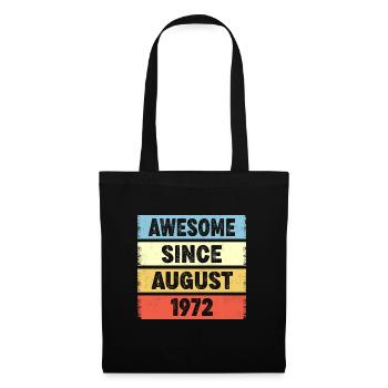 Awesome Since August 1972 50e anniversaire - Sac en tissu - noir - Devant