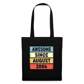 Awesome Since August 2004 18e anniversaire - Sac en tissu - noir - Devant