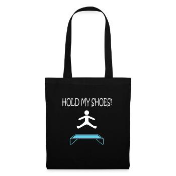 Ironic Saying Hold My Shoed Hobby Trampolinist - Tote Bag - black - Front