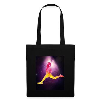 Basketballer Sport in Nebula Space - Stoffbeutel - Schwarz - Vorne