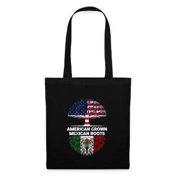 American grown Mexican Roots Mexico - Tote Bag - black - Front