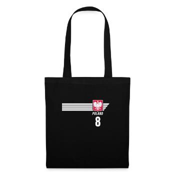 Poland Polska Polish Patriotism Football Fan - Tote Bag - black - Front