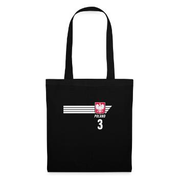 Poland Polska Polish Patriotism Football Fan - Tote Bag - black - Front