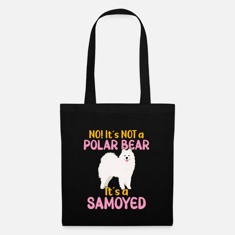 No! It's not a Polar Bear - It's a Samoyed - Tote Bag - black