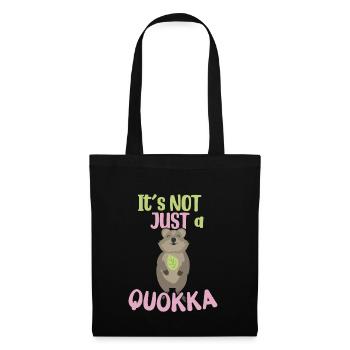 Ce n’est pas seulement un Quokka / Grinsendes Quokka - Sac en tissu - noir - Devant