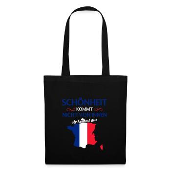 Nationalität Sportmannschaft Fan Frankreich - Stoffbeutel - Schwarz - Vorne