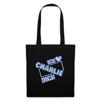Liebespaar Charlie - Stoffbeutel - Schwarz - Vorne