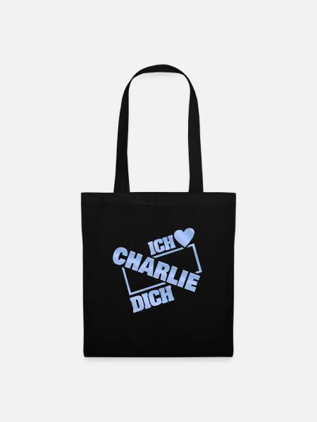Liebespaar Charlie - Stoffbeutel - Schwarz