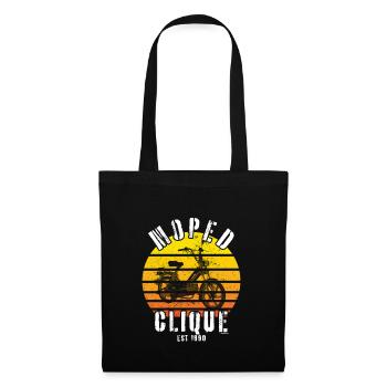 Mobylette Clique Scooter Mokick Deux-roues Driver 1990 - Sac en tissu - noir - Devant