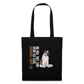 St. Bernard St. Bernard Dog Dog - Tote Bag - black - Front