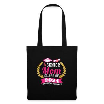 Fête de remise des diplômes de la classe de maman senior de 2024 fière - Sac en tissu - noir - Devant