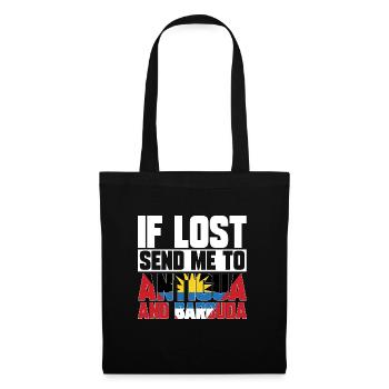 Drapeau d’Antigua-et-Barbuda - Sac en tissu - noir - Devant