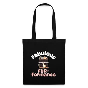 Fabulous Fur-formance - Katzen Klavier - Stoffbeutel - Schwarz - Vorne