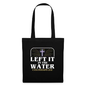 L’a laissé dans l’eau baptême religieux chrétien - Sac en tissu - noir - Devant