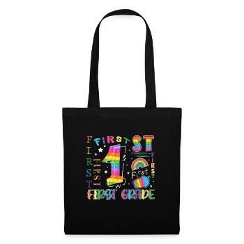 1st Grade Pop It Schoolchild - Tote Bag - black - Front